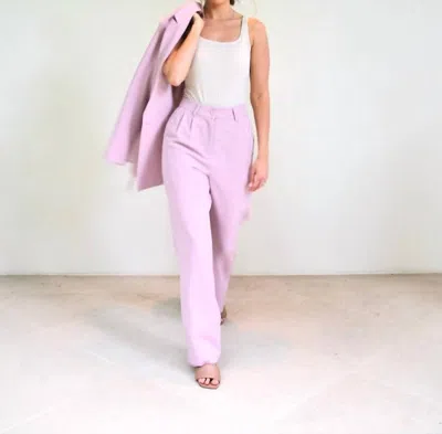 WITHBLACK RUBY WIDE PLEATED PANTS IN PINK