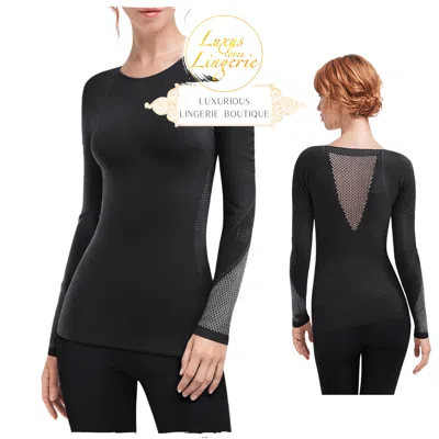 WOLFORD ATH_W ZEN PULLOVER BY WOLFORD XS BLACK ASH SCHWARZ SPORTLICHE SPORT TOP ELEGANZ