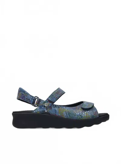 WOLKY WOMEN'S PICHU SANDAL IN MULTI JEANS LEATHER