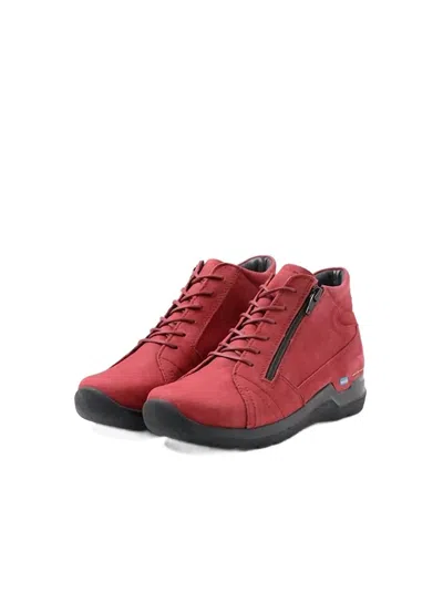 WOLKY WOMEN'S WHY SHOES IN OXBLOOD NUBUCK