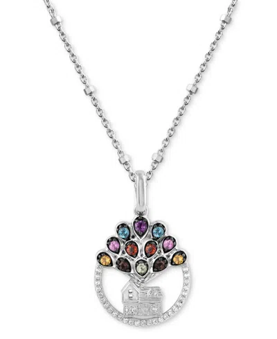 WONDER FINE JEWELRY DISNEY WONDER FINE JEWELRY MULTI GEMSTONE (1/5 CT. T.W.) & DIAMOND (1/20 CT. T.W.) UP HOUSE 18" PEND