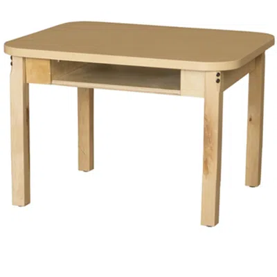 WOOD DESIGNS WOOD DESIGNS 20 IN. MOBILE CLASSROOM HIGH PRESSURE LAMINATE DESK WITH HARDWOOD LEGS