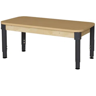 WOOD DESIGNS WOOD DESIGNS RECTANGLE HIGH PRESSURE LAMINATE TABLE WITH ADJUSTABLE LEGS- 18-29 IN.