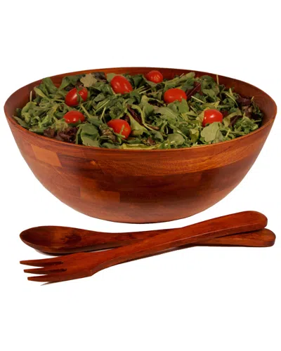 WOODARD & CHARLES WOODARD & CHARLES 3PC 14IN SALAD BOWL & SERVER SET