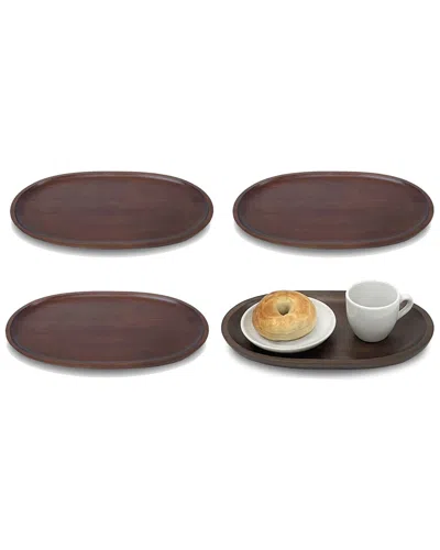 WOODARD & CHARLES WOODARD & CHARLES 4PC INDIVIDUAL SERVING TRAY SET
