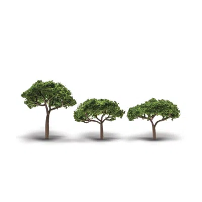 WOODLAND SCENICS 2.3-3.3 IN. CANOPY TREE - PACK OF 3