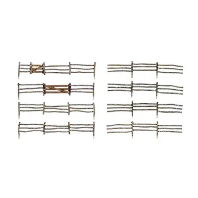 WOODLAND SCENICS HO SCALE LOG FENCE KIT