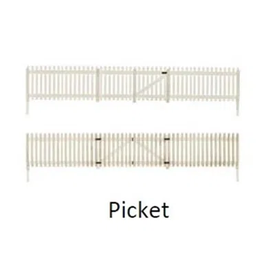 WOODLAND SCENICS N PICKET FENCE - 8 PIECE
