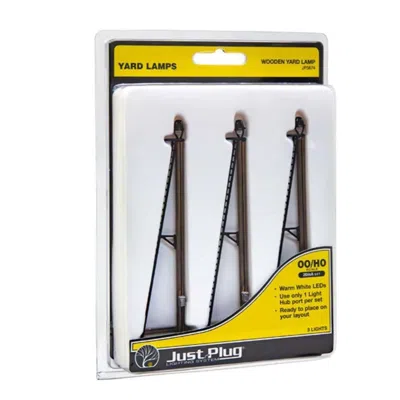 WOODLAND SCENICS O & HO SCALE WOODEN YARD LAMPS