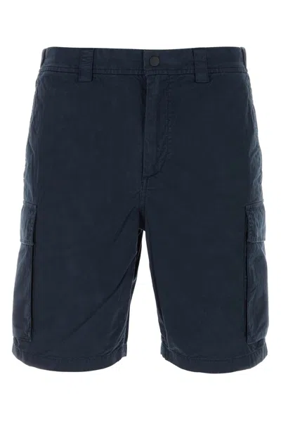 WOOLRICH BLUE COTTON BERMUDA SHORTS