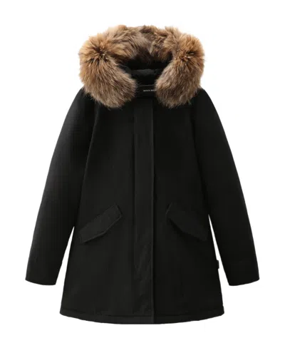 WOOLRICH DETACHABLE WOOL COLLAR PARKER COAT