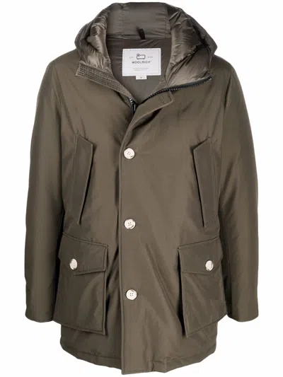 WOOLRICH HOODED PADDED COAT