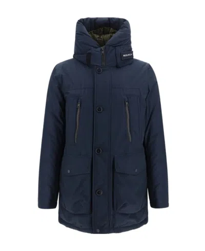 WOOLRICH WOOLRICH HOODED PADDED PARKA COAT