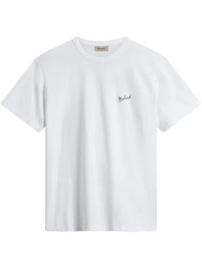 WOOLRICH LOGO-PRINT T-SHIRT