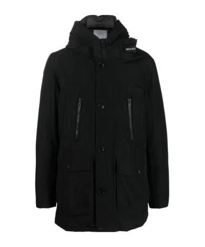 WOOLRICH PADDED HOODED COAT