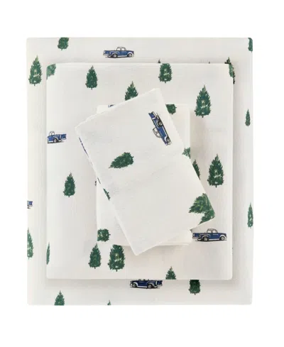 WOOLRICH PRINTED FLANNEL 4-PC. SHEET SET, CALIFORNIA KING
