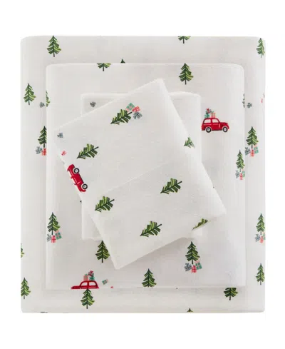 WOOLRICH PRINTED FLANNEL 4-PC. SHEET SET, CALIFORNIA KING