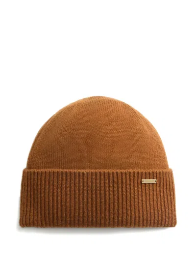 WOOLRICH RIBBED CASHMERE BEANIE