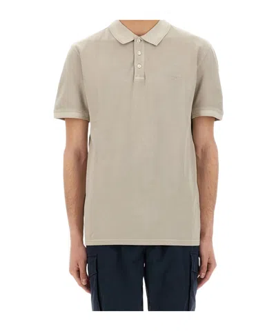 WOOLRICH WOOLRICH MACKINACK LOGO EMBROIDERED POLO SHIRT