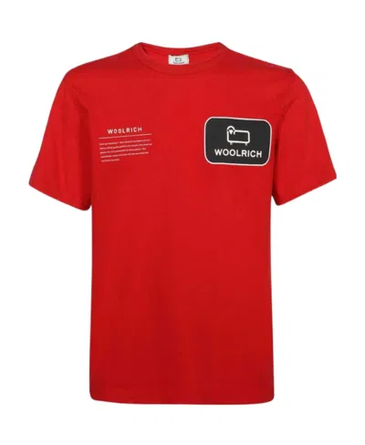 WOOLRICH T-SHIRT WITH ROUND NECK AND SHORT SLEEVES