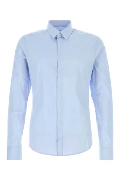 WOOYOUNGMI WOOYOUNGMI LIGHT BLUE POPLIN SHIRT