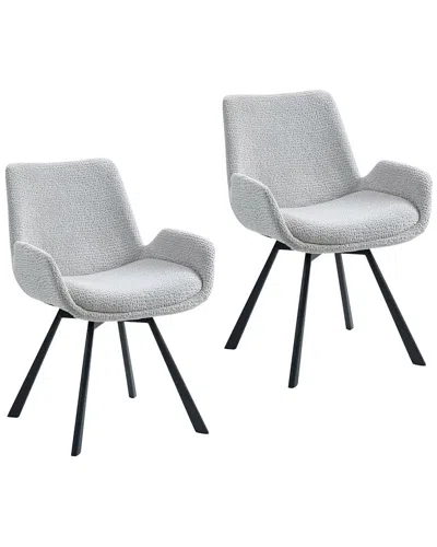 WORLDWIDE HOME FURNISHINGS WORLDWIDE HOME FURNISHINGS SET OF 2 MODERN SWIVEL DINING CHAIR