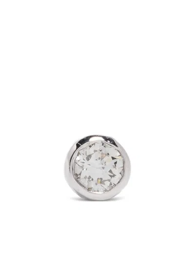 WOUTERS & HENDRIX GOLD 18K WHITE GOLD STUD DIAMOND EARRING