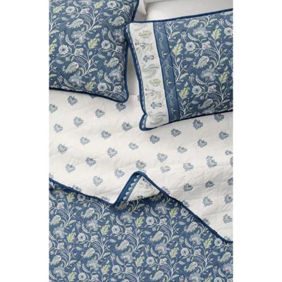 WOVEN & WEFT WOVEN & WEFT BOHO FLORAL PRINT QUILT & SHAMS SET