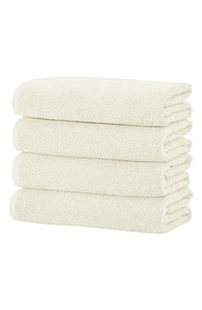 WOVEN & WEFT WOVEN & WEFT SET OF 4 TEXTURED BATH TOWELS