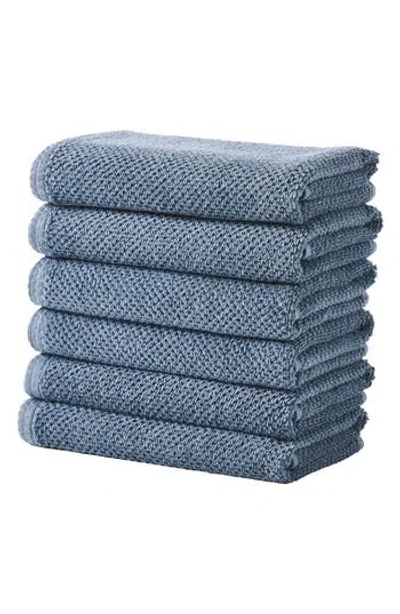 WOVEN & WEFT WOVEN & WEFT SET OF 6 TEXTURED HAND TOWELS