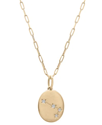 WRAPPED DIAMOND ZODIAC CONSTELLATION 18" PENDANT NECKLACE (1/20 CT. TW) IN 10K YELLOW GOLD, EXCLUSIVELY AT M