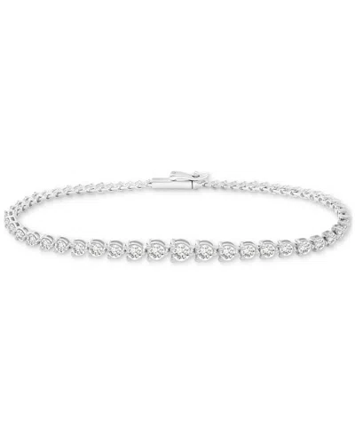 WRAPPED IN LOVE DIAMOND GRADUATED TENNIS BRACELET (3 CT. T.W.) IN 14K WHITE GOLD, EXCLUSIVELY AT MACY'S