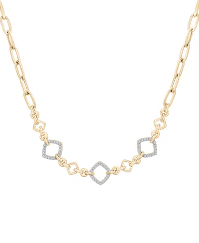 WRAPPED IN LOVE DIAMOND RHOMBUS LINK NECKLACE (1/4 CT. T.W) IN 14K YELLOW GOLD, EXCLUSIVELY AT MACY'S