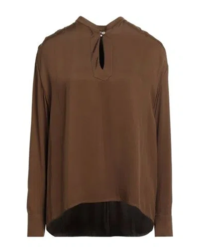 WU'SIDE WU'SIDE WOMAN TOP MILITARY GREEN SIZE M/L VISCOSE