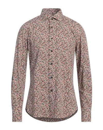 XACUS XACUS MAN SHIRT BEIGE SIZE 16 ½ POLYAMIDE, ELASTANE