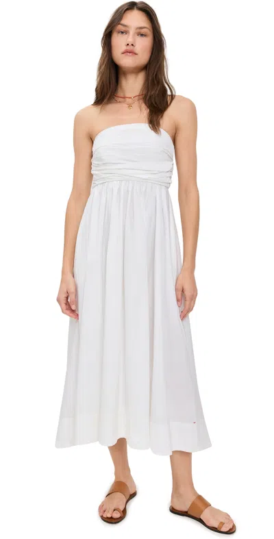 XIRENA CLEA DRESS WHITE