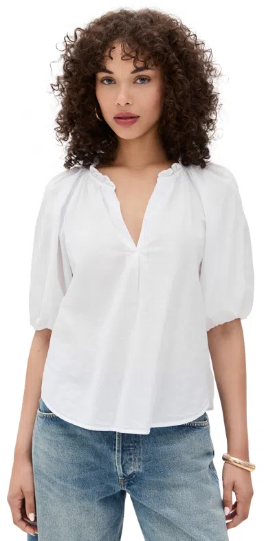 XIRENA JULES TOP WHITE