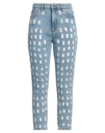 XT STUDIO XT STUDIO WOMAN JEANS BLUE SIZE 32 COTTON