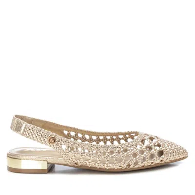 XTI WOMEN'S BALLERINAS FLAT SHOES IN GOLD