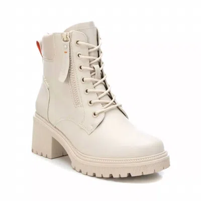 XTI WOMEN'S LACE-UP BOOTIES IN ICE