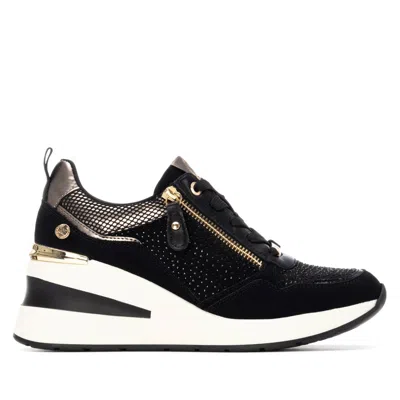 XTI WOMEN'S SUEDE WEDGE SNEAKERS BY XTI