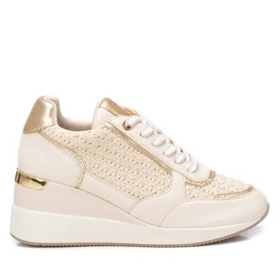 XTI WOMEN'S WEDGE SNEAKERS IN BEIGE