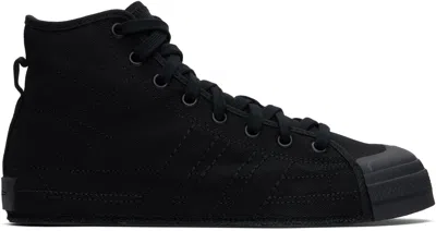 Y-3 BLACK NIZZA HI SNEAKERS