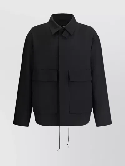 Y-3 GRAPHIC PRINT DRAWSTRING HEM JACKET