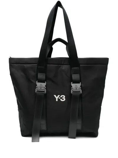 Y-3 LOGO-PRINT TOTE BAG