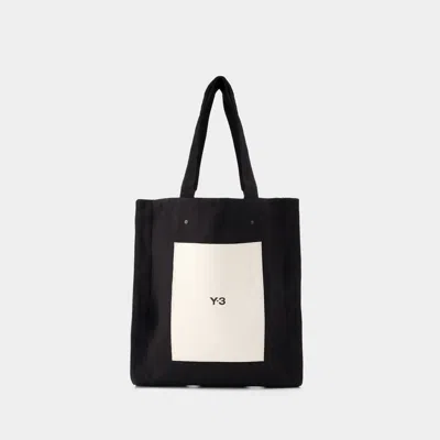 Y-3 LUX TOTE BAG - Y-3 - COTTON - BLACK