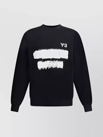 Y-3 MAXI PRINT COTTON SWEATSHIRT