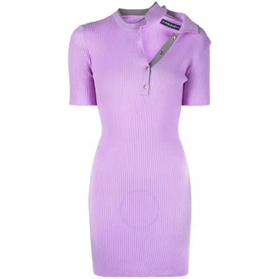Y/PROJECT Y / PROJECT LILAC DOUBLE COLLAR POLO MINI DRESS