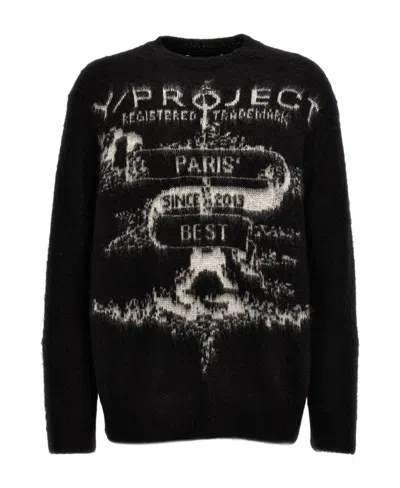 Y/PROJECT ROUND NECK LONG SLEEVE SWEATER