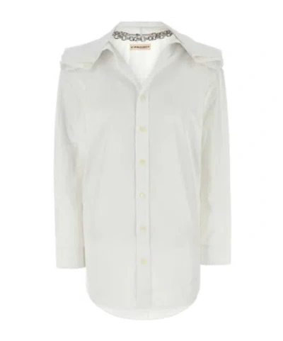 Y/PROJECT Y/PROJECT LOOSE-FIT CHAINED POPLIN SHIRT